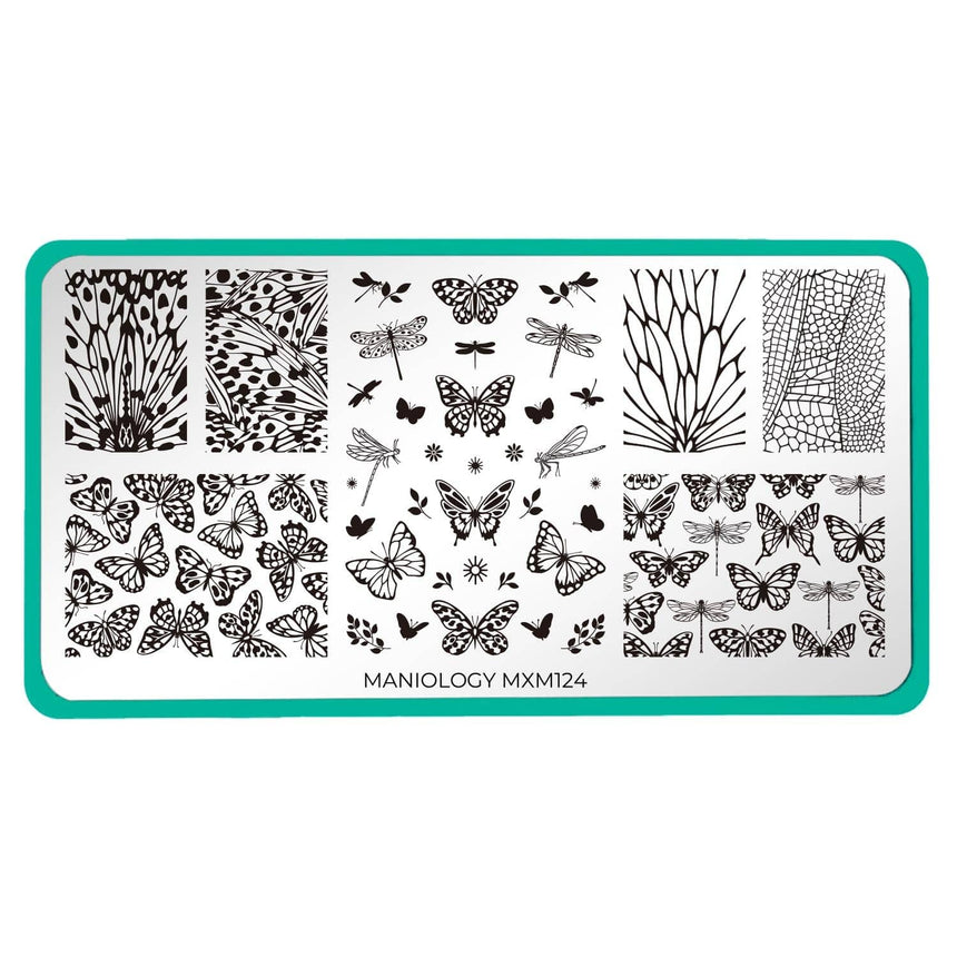 Sky Dancers: Ballet of Wings (MXM124) - Nail Stamping Plate