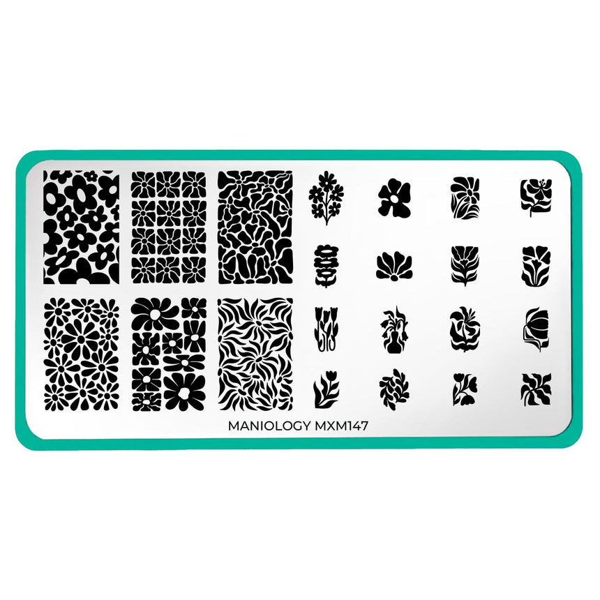 Bloom Revival: Petal Pulse (MXM147) - Nail Stamping Plate