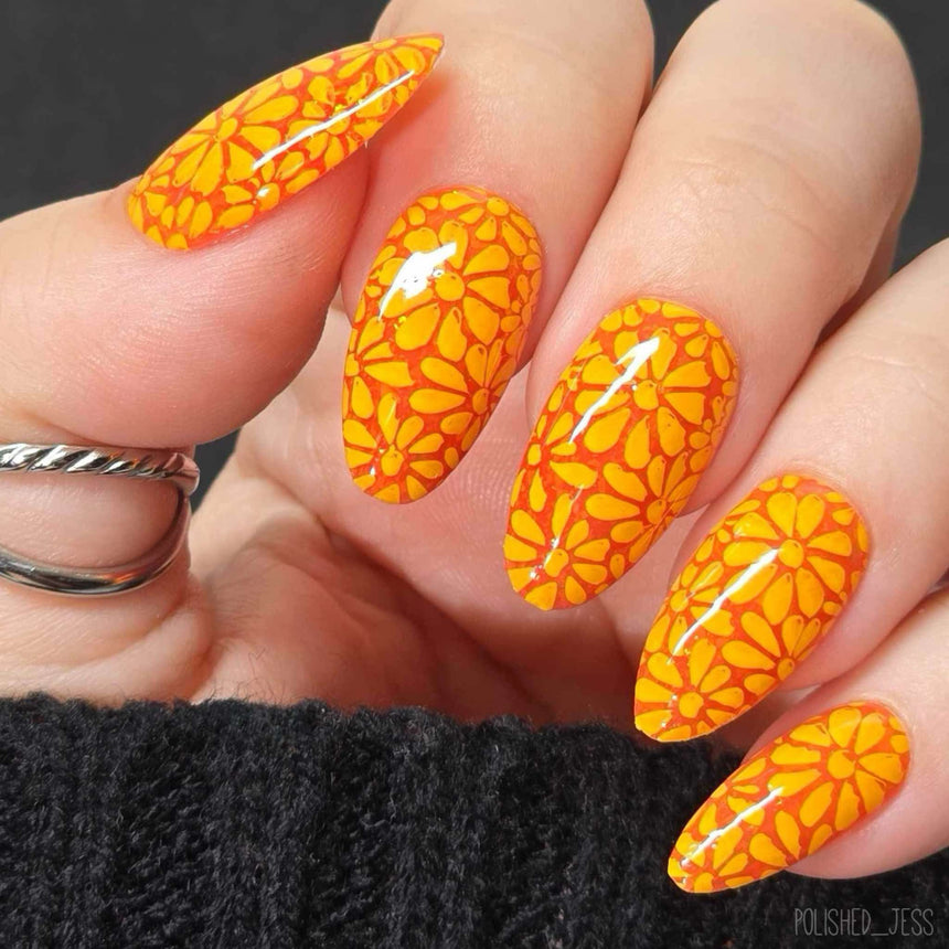 Bloom Revival: Petal Pulse (MXM147) - Nail Stamping Plate