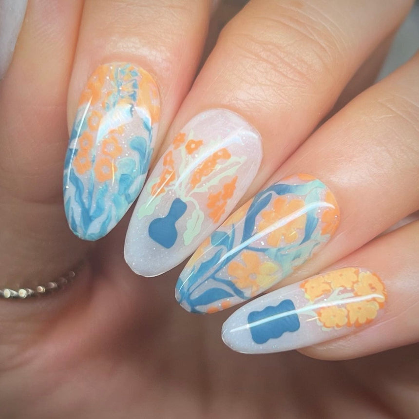 Bloom Revival: Petal Pulse (MXM147) - Nail Stamping Plate