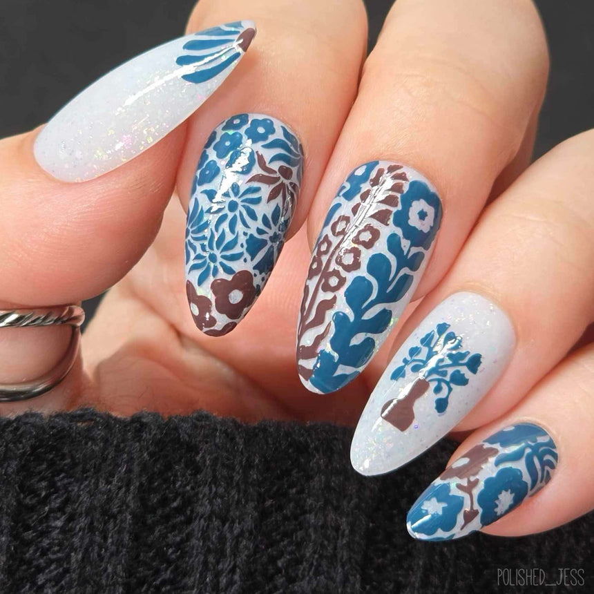 Bloom Revival: Flora Fusion (MXM148) - Nail Stamping Plate