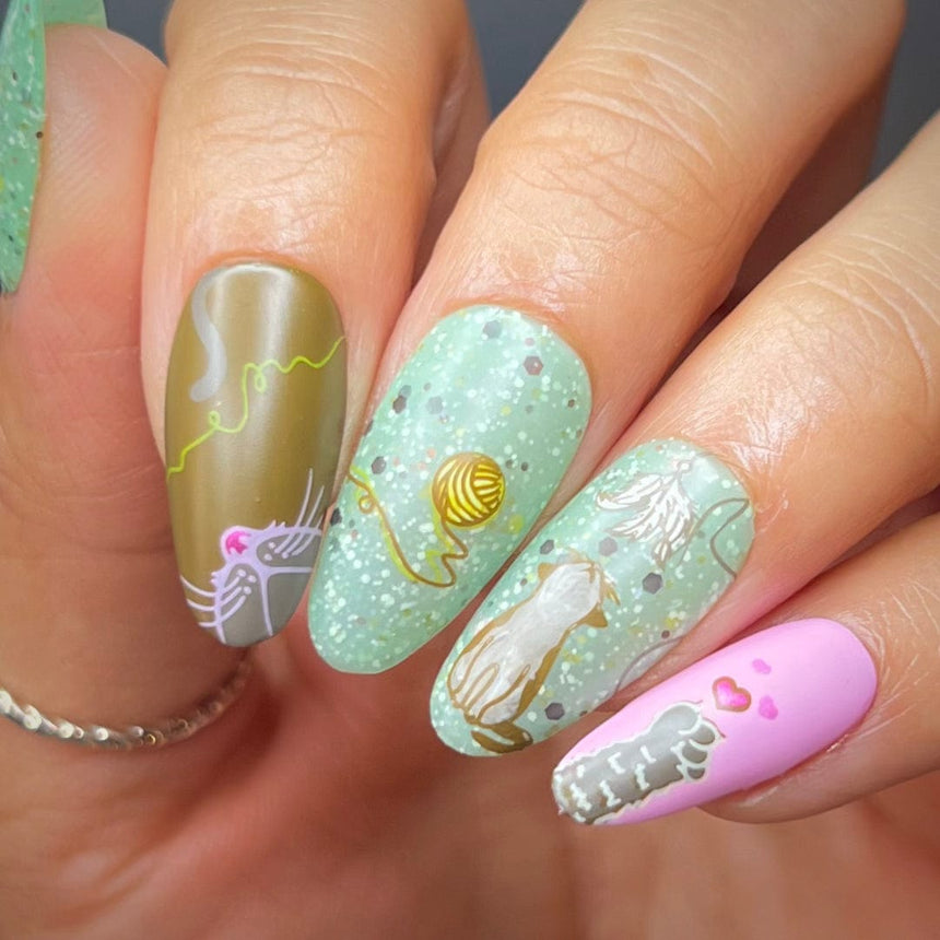 Furever Friends: Meow Manor (MXM128) - Nail Stamping Plate