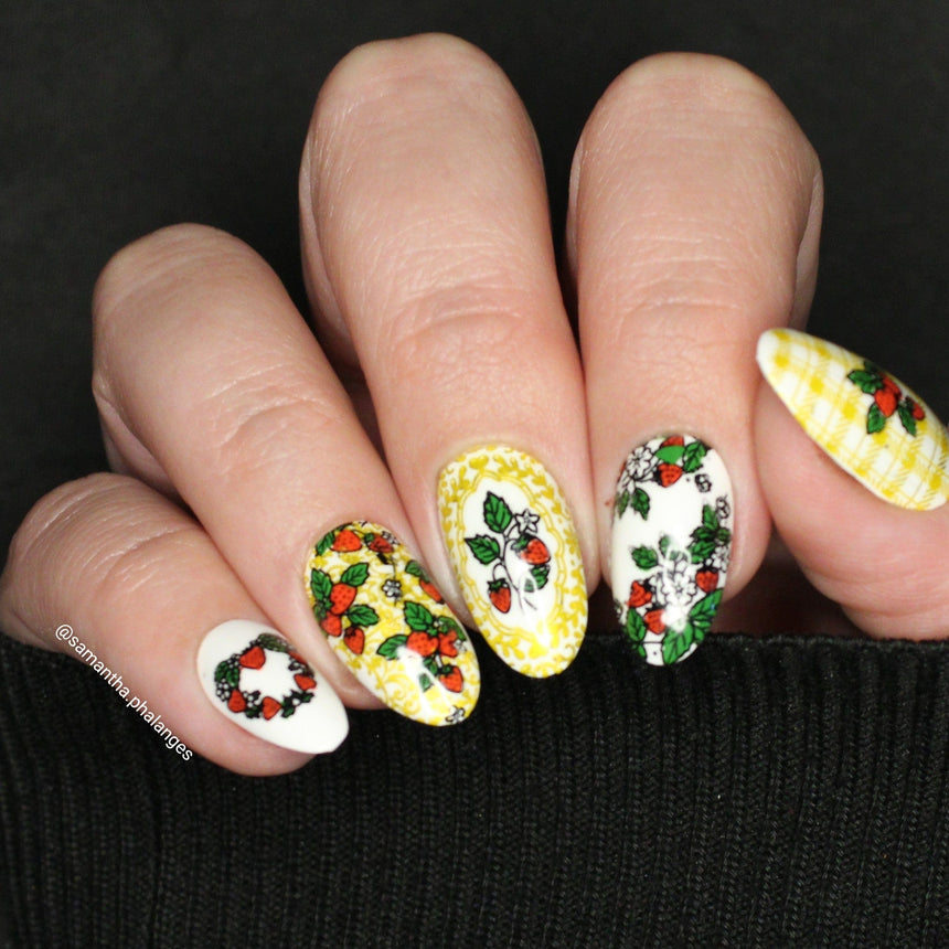 Tutti Frutti: Berry Sweet (MXM152) - Nail Stamping Plate