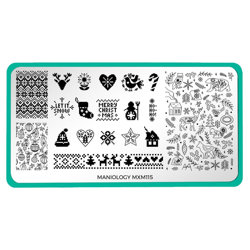 Holiday Hygge: Cozy & Knitted (MXM115) - Nail Stamping Plate
