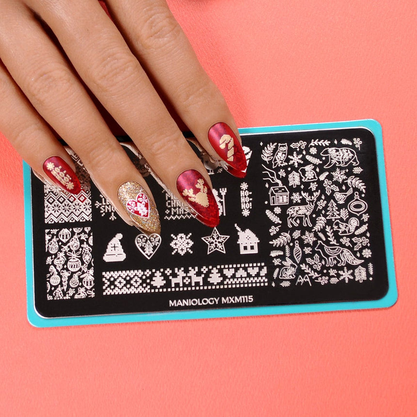 Holiday Hygge: Cozy & Knitted (MXM115) - Nail Stamping Plate