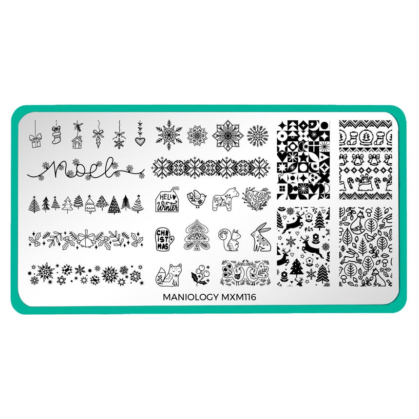 Holiday Hygge: Nordic Gleam (MXM116) - Nail Stamping Plate