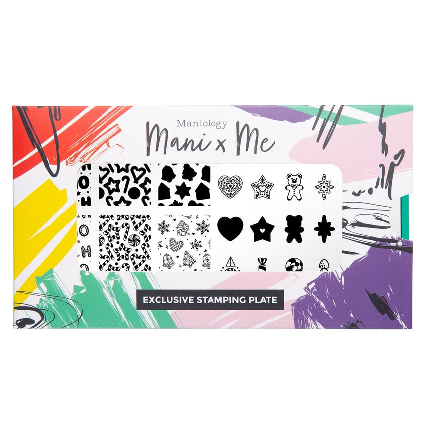 Gingerbread House: Icing On Top (MXM140) - Nail Stamping Plate