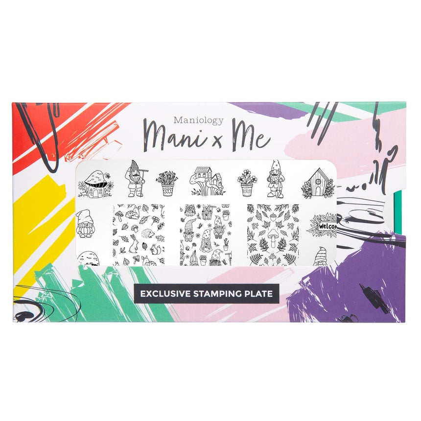 Garden Gnomes: Gnome Sweet Gnome (MXM113) - Nail Stamping Plate