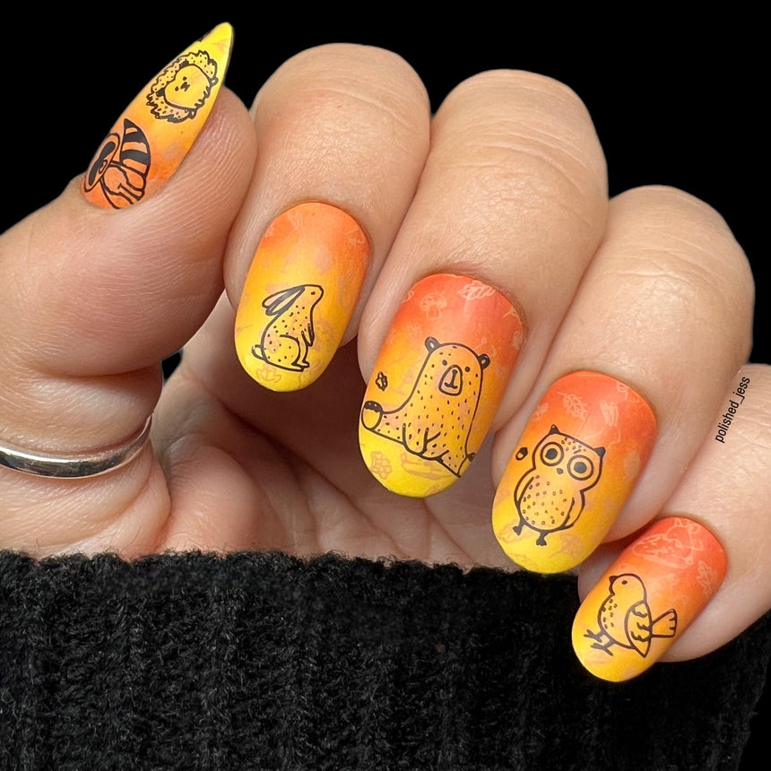 Garden Gnomes: Tales from Toadstool (MXM114) - Nail Stamping Plate