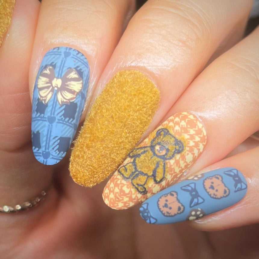 Teddy and Me: Bear Necessities (MXM137) - Nail Stamping Plate