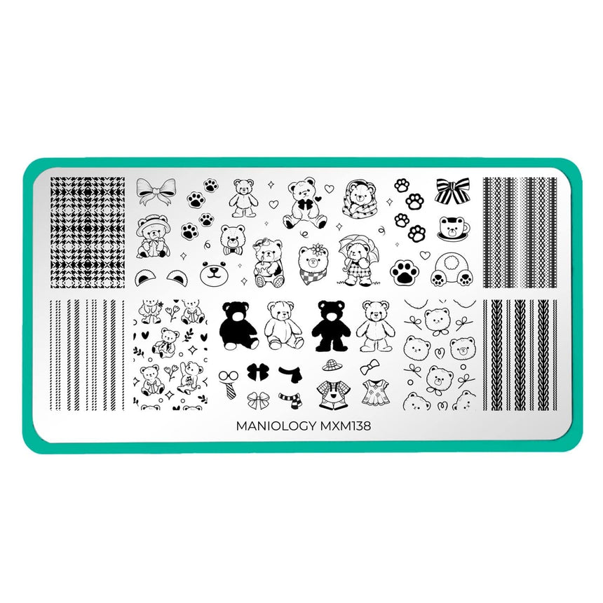 Teddy and Me: Cub Collective (MXM138) - Nail Stamping Plate