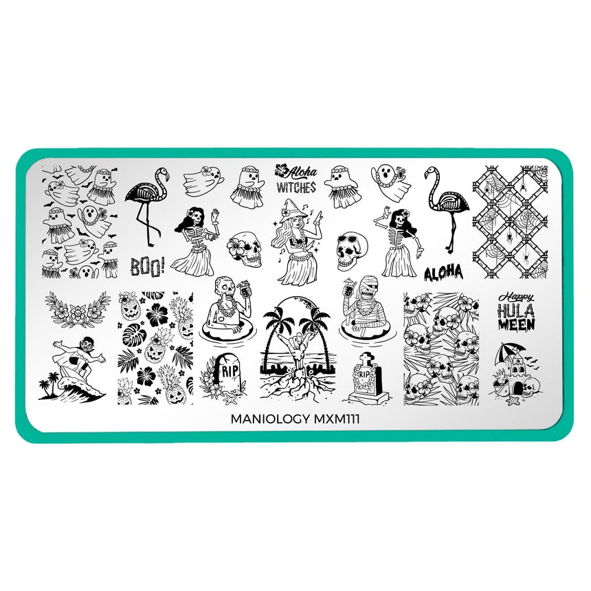 Creepy Tiki: Spirited Luau (MXM111) - Nail Stamping Plate