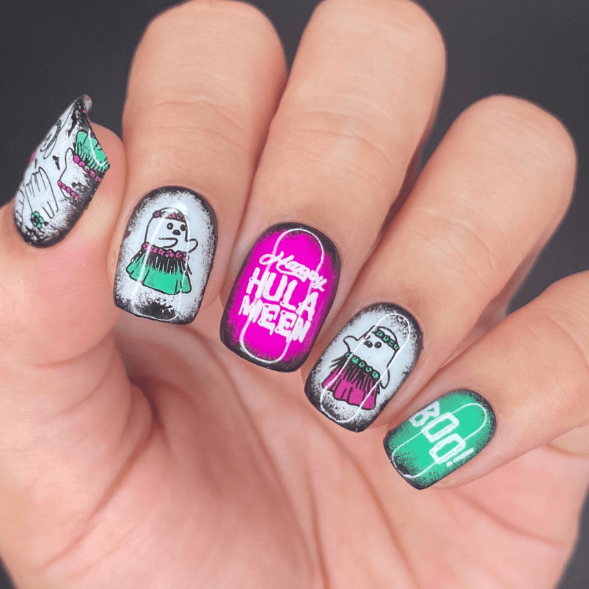 Creepy Tiki: Spirited Luau (MXM111) - Nail Stamping Plate