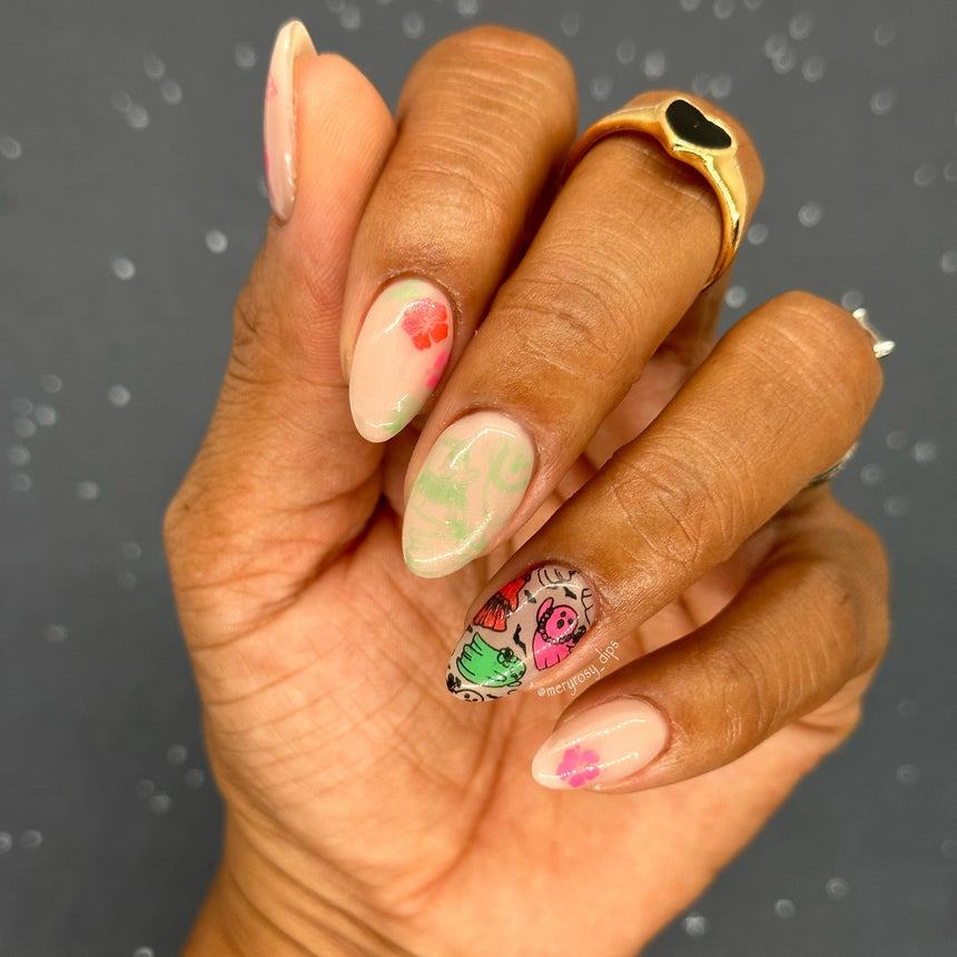 Creepy Tiki: Spirited Luau (MXM111) - Nail Stamping Plate