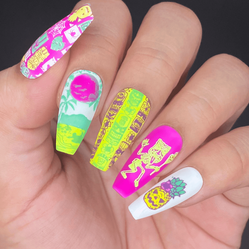 Creepy Tiki: Tiki Terror (MXM112) - Nail Stamping Plate