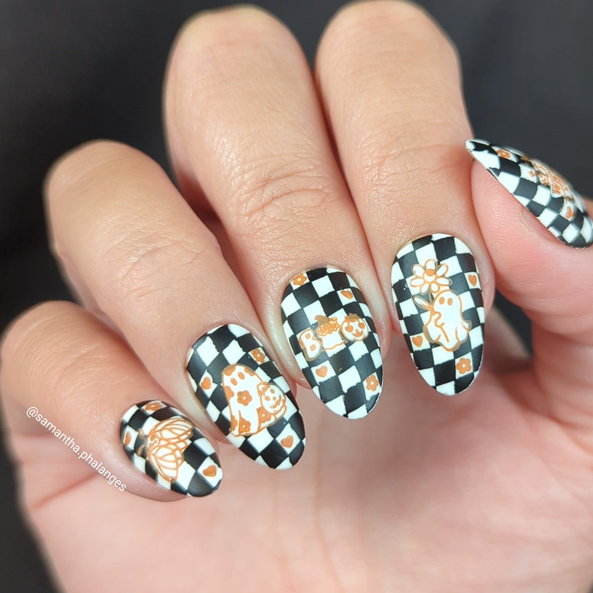 Death Disco: Boogie & Boo (MXM135) - Nail Stamping Plate