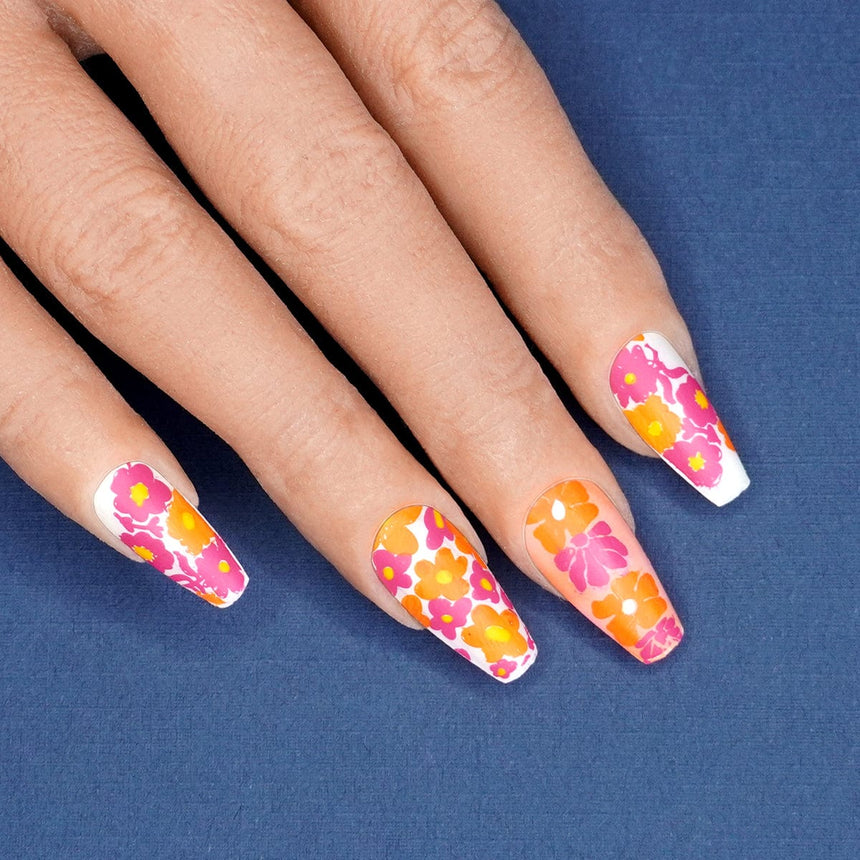 Bloom Revival: Petal Pulse (MXM147) - Nail Stamping Plate