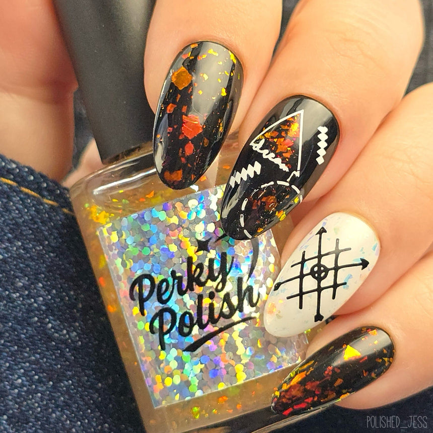 Minimalist Galaxy: Stellar Shapes (M002) - Nail Stamping Plate