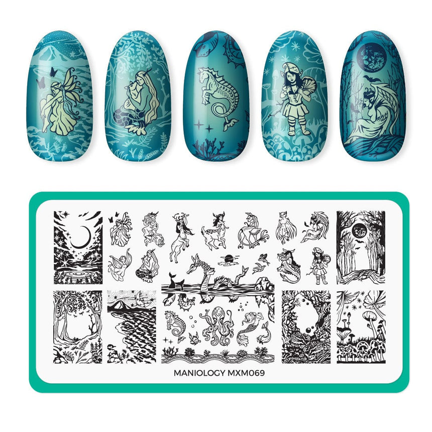Mythical Creatures: Fabled Spirits (MXM069) - Nail Stamping Plate