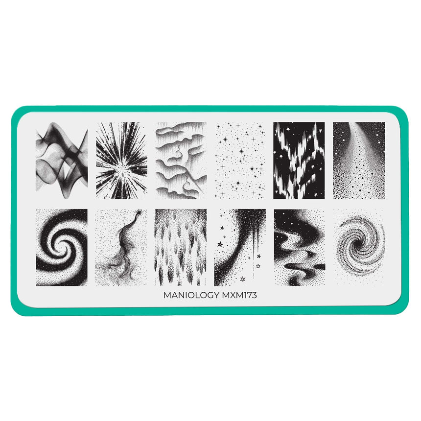 Northern Glow: Aurora Veil (MXM173) - Nail Stamping Plate