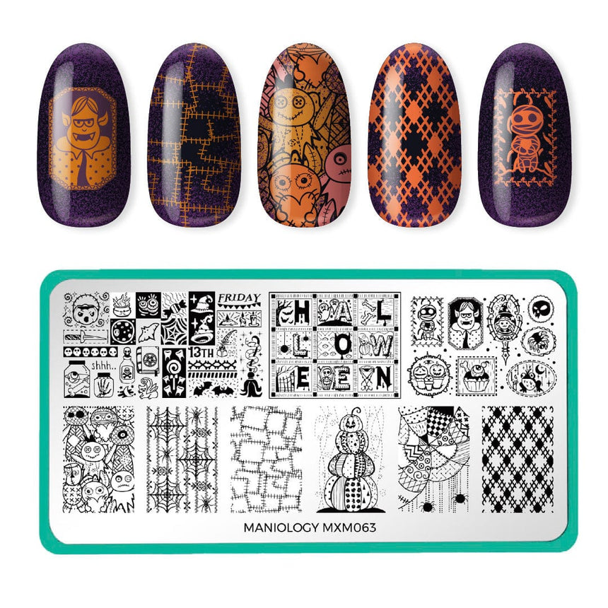 Pins & Needles: Bewitched Quilt (MXM063) - Nail Stamping Plate