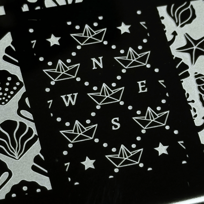 Sail Away: High Tide (MXM157) - Nail Stamping Plate