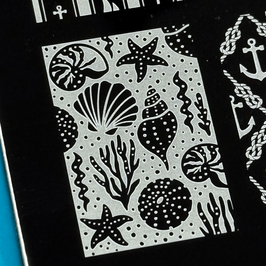 Sail Away: Sea Treasures (MXM158) - Nail Stamping Plate