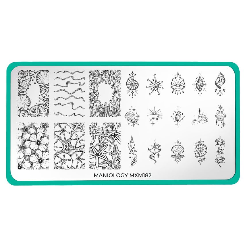 Sea of Stars: Ocean Keepsakes (MXM182) - Nail Stamping Plate