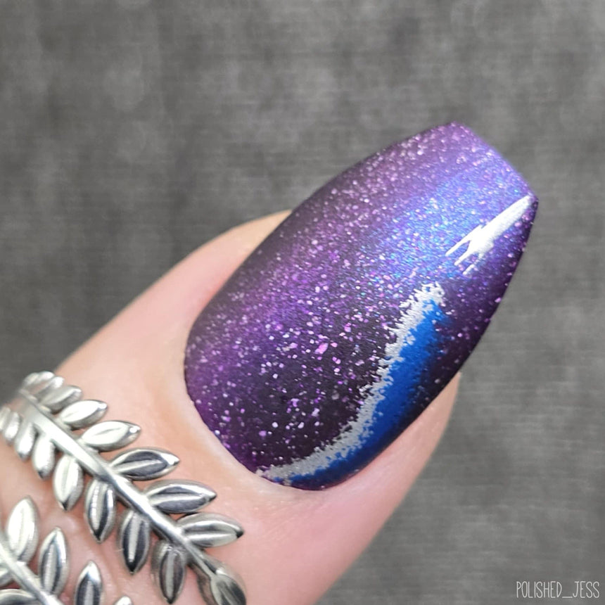 Space Age: Lunar Landing (MXM166) - Nail Stamping Plate