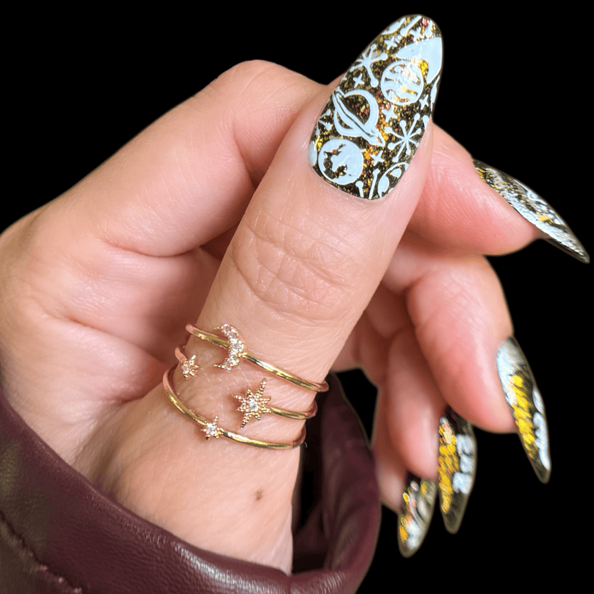 Space Age: Rocket Blast (MXM165) - Nail Stamping Plate