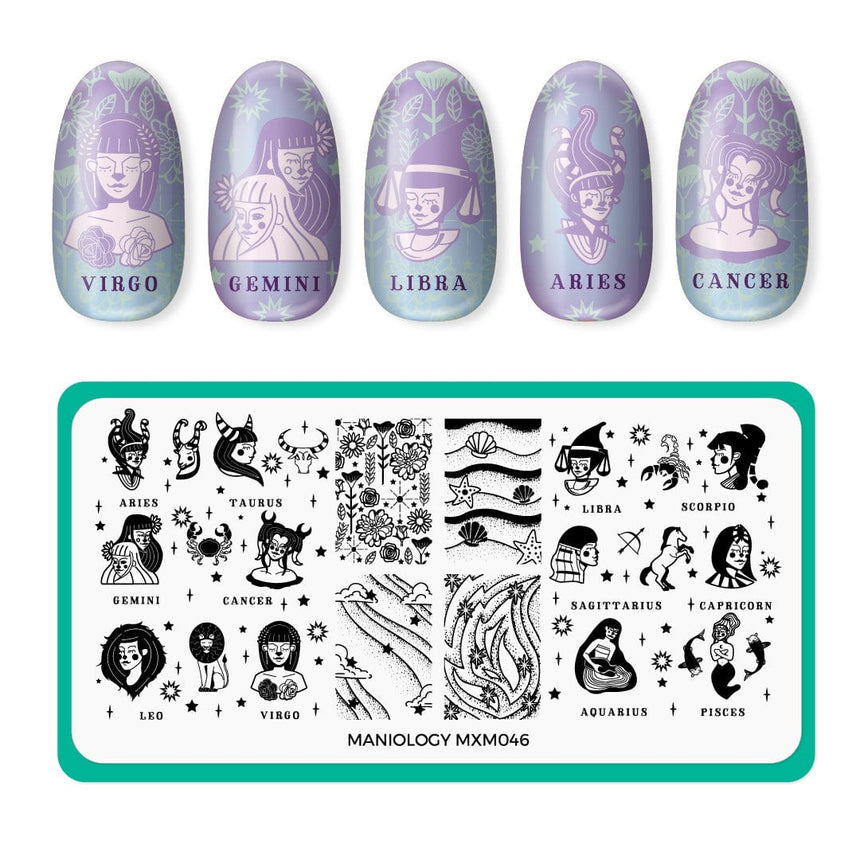Star Signs: Zodiac ID (MXM046) - Nail Stamping Plate