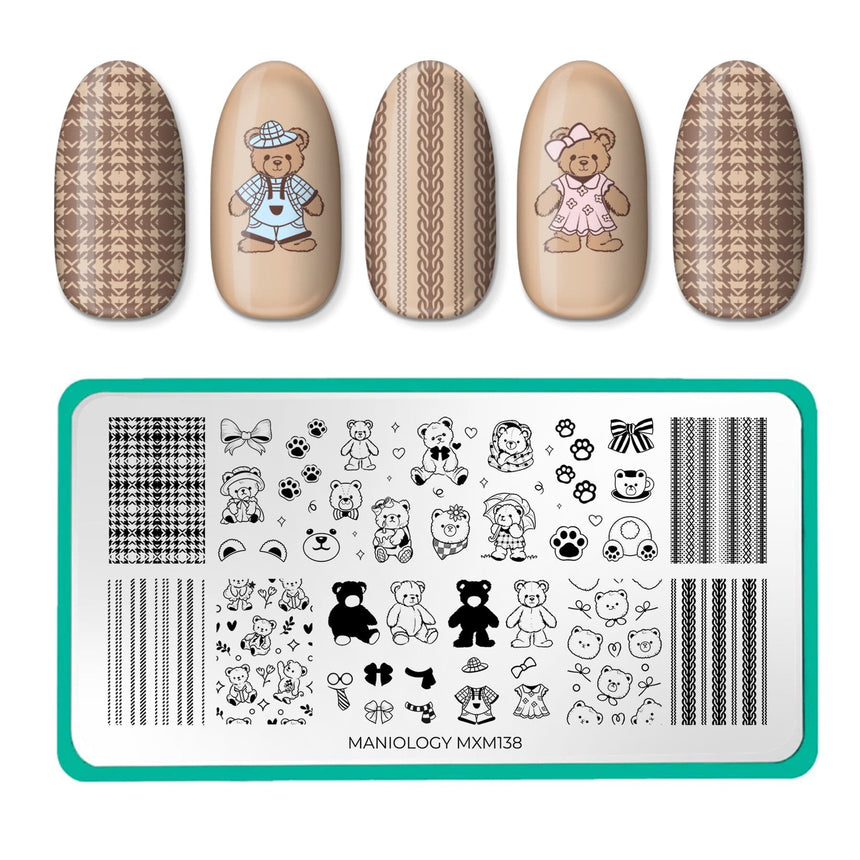 Teddy and Me: Cub Collective (MXM138) - Nail Stamping Plate
