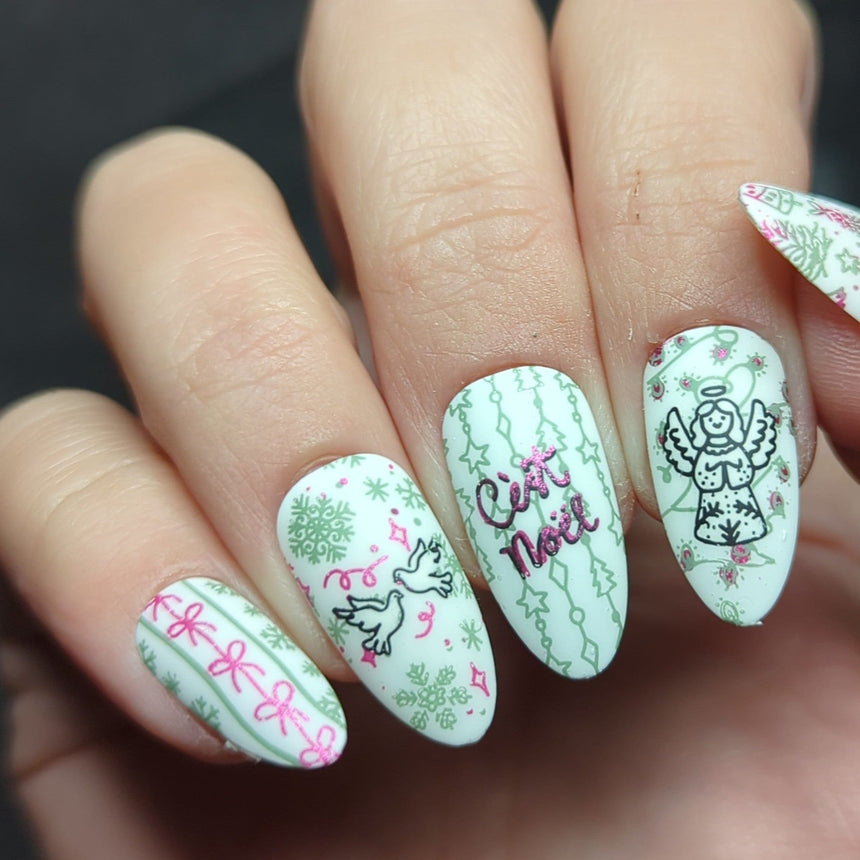 Tinsel Trinkets: Dainty Delights (MXM164) - Nail Stamping Plate