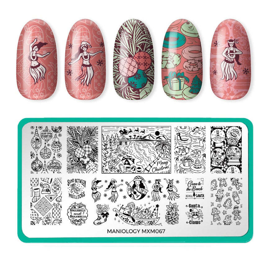 Tropical Holiday: Hula Days (MXM067) - Nail Stamping Plate
