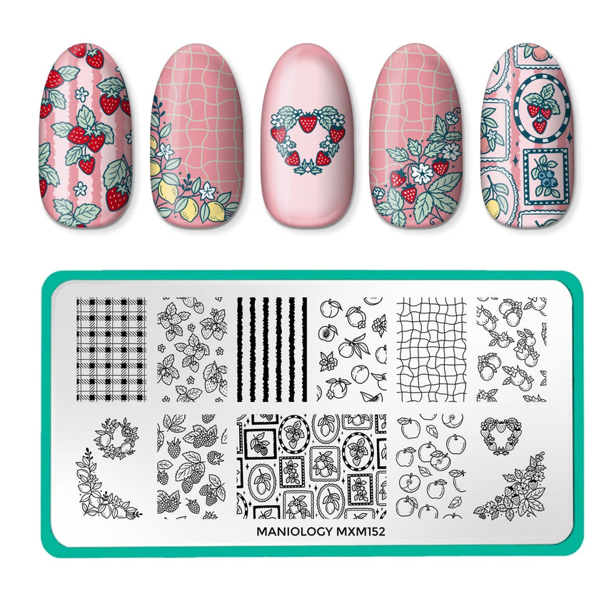 Tutti Frutti: Berry Sweet (MXM152) - Nail Stamping Plate