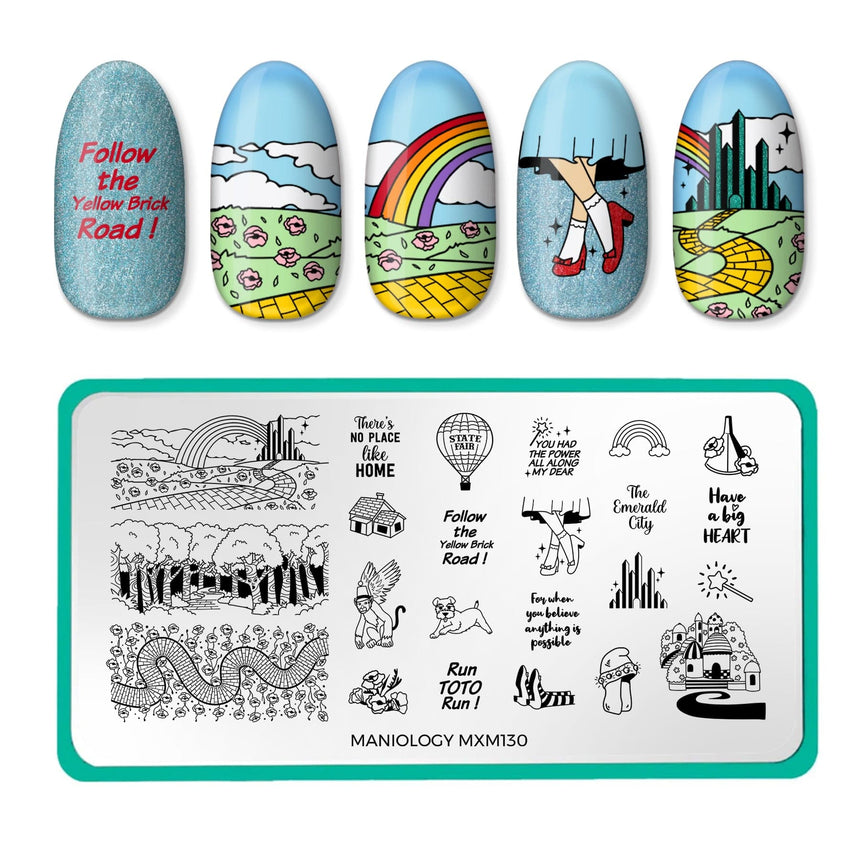 Wizard Of Oz: Land of Oz (MXM130) - Nail Stamping Plate