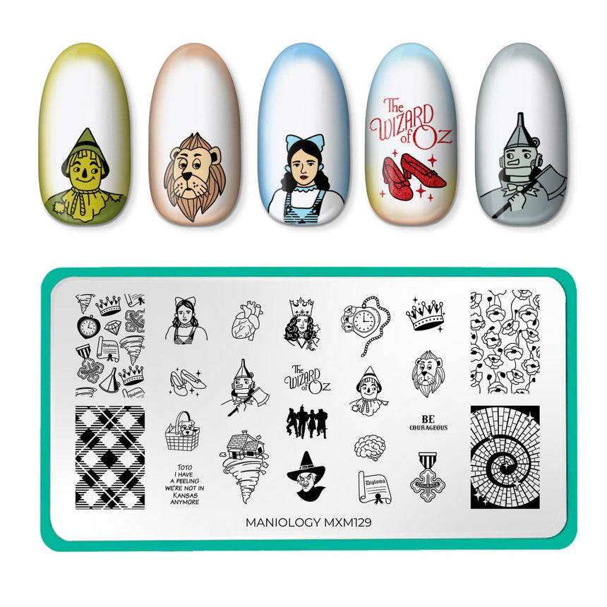 Wizard Of Oz: No Place Like Home (MXM129) - Nail Stamping Plate