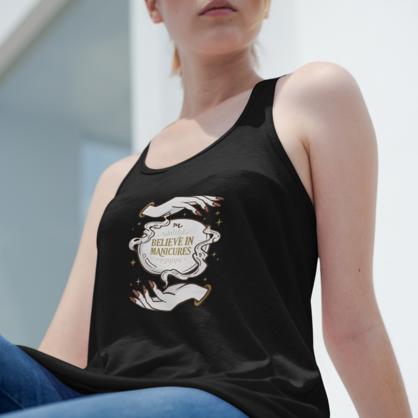 Believe In Manicures - Jersey Tank Top