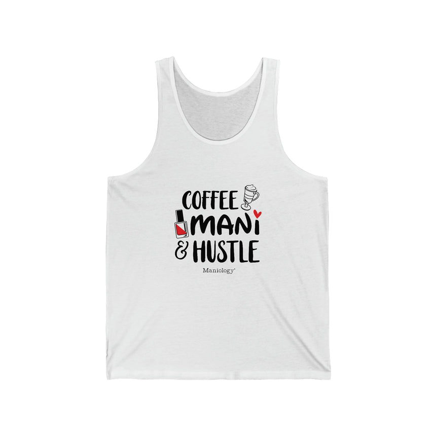 Coffee-Mani-Hustle - Jersey Tank Top