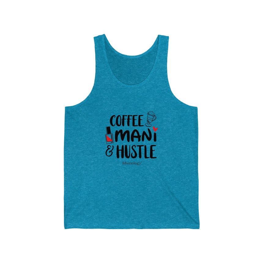Coffee-Mani-Hustle - Jersey Tank Top