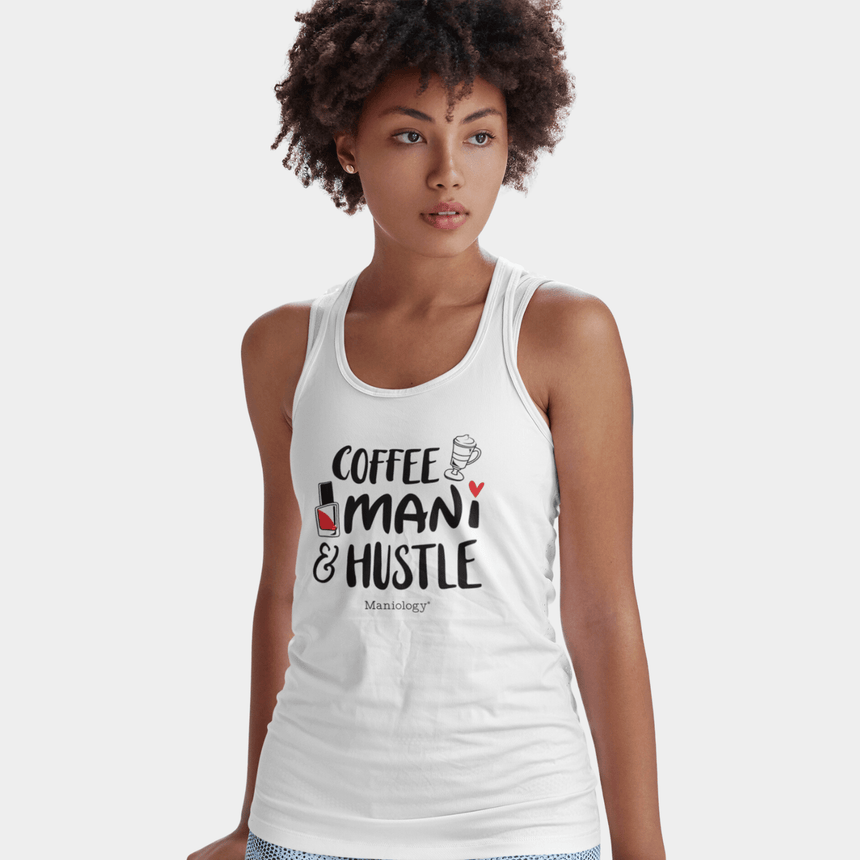 Coffee-Mani-Hustle - Jersey Tank Top