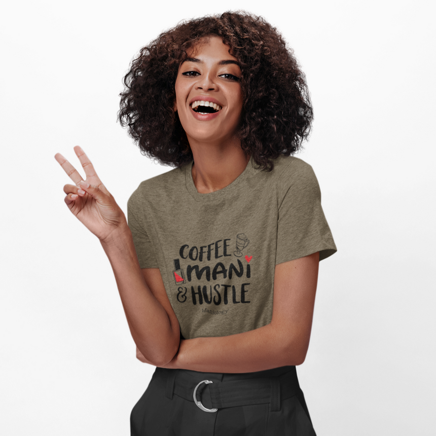 Coffee-Mani-Hustle - Short Sleeve T-shirt