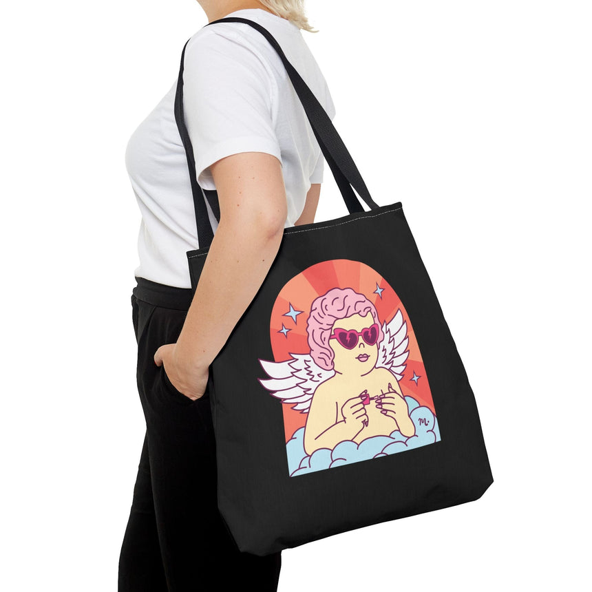 Cupid's Nail Spa Black Tote Bag