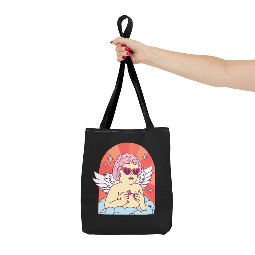 Cupid's Nail Spa Black Tote Bag