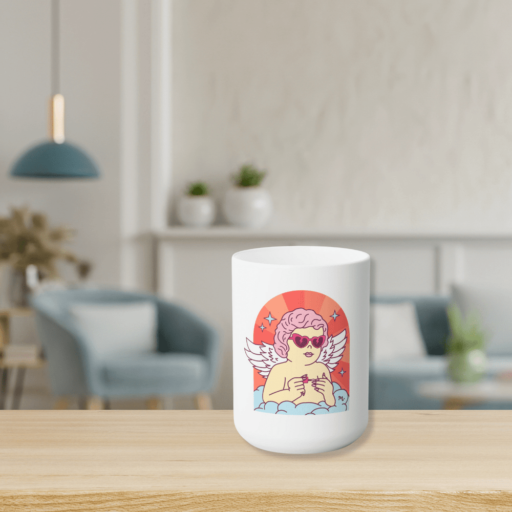 Cupid's Nail Spa Ceramic Coffee Mug 15oz