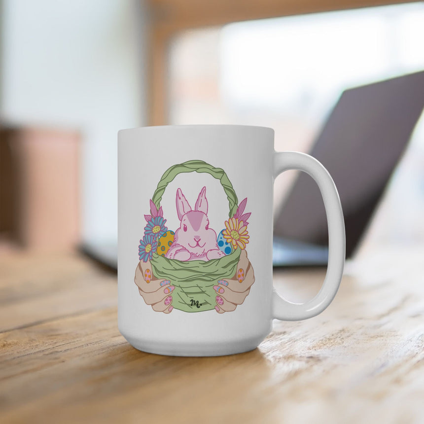 Easter Bunny Ceramic Coffee Mug 15oz