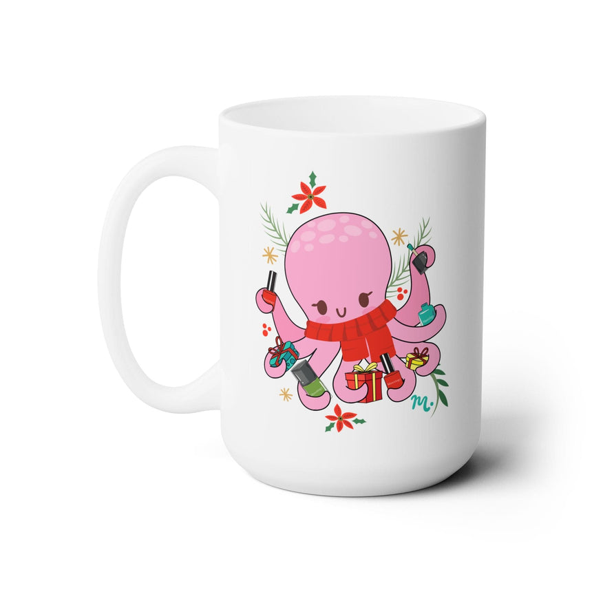 Gifted Octopus Ceramic Coffee Mug 15oz