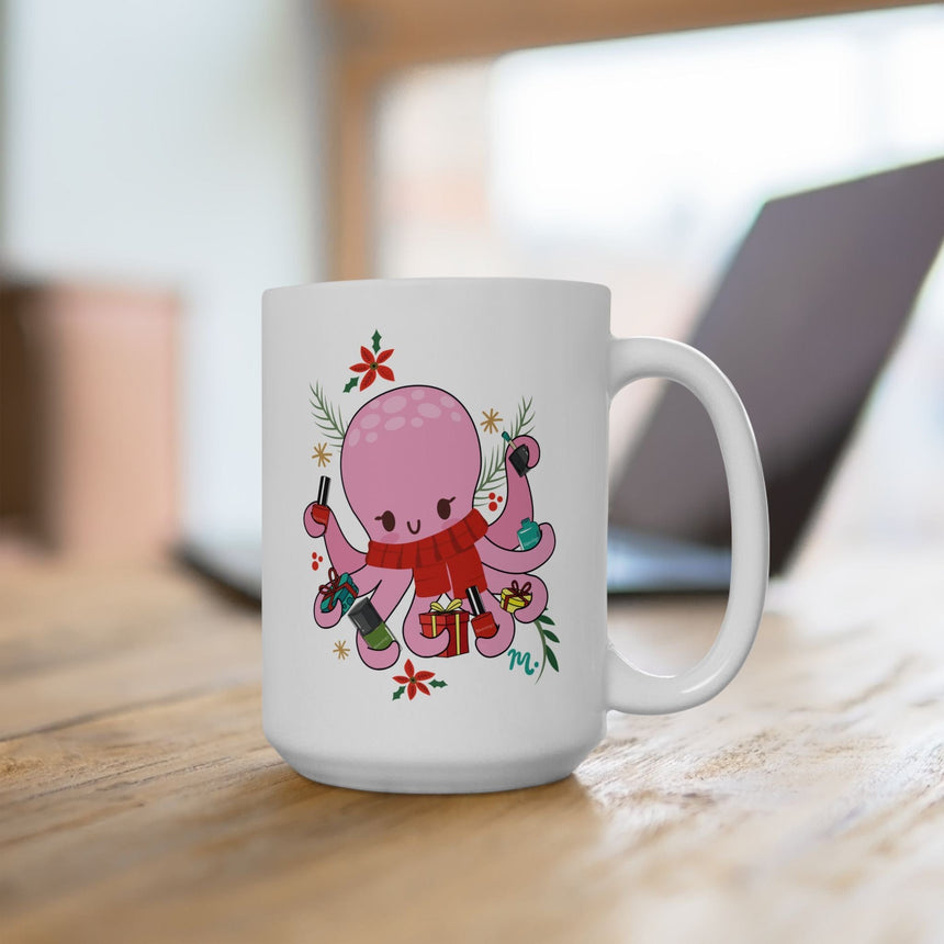 Gifted Octopus Ceramic Coffee Mug 15oz