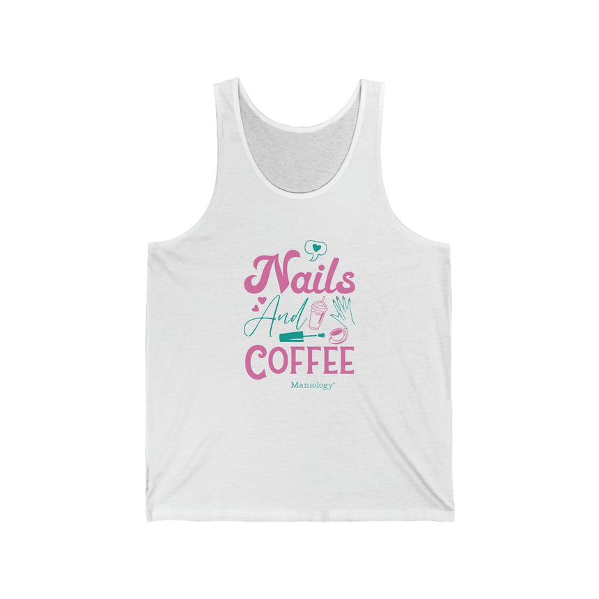 Love for Nails & Coffee - Jersey Tank Top