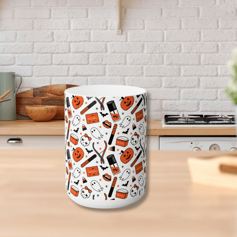 Manicured Halloween Ceramic Coffee Mug 15oz